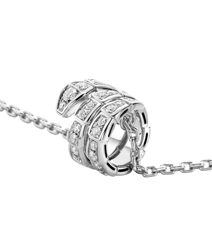 Bob Snake Giorno Triple Pendant – Full Moissanite Pavé | Yellow, Rose & White Gold — real photo 6