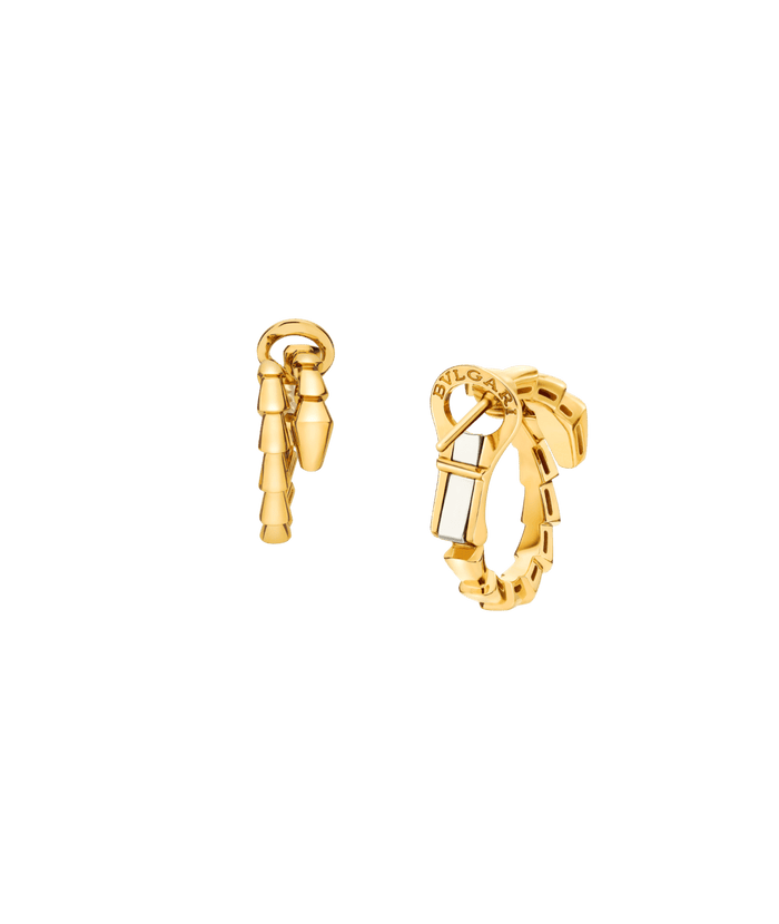 Bob Snake Giorno Triple-Coil Serpent Earrings in 14K Gold Finish — real photo 5