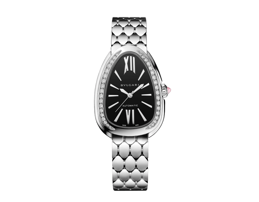 Bob Snake Soraya White Gold Watch Moissanite Black Screen — real photo 2