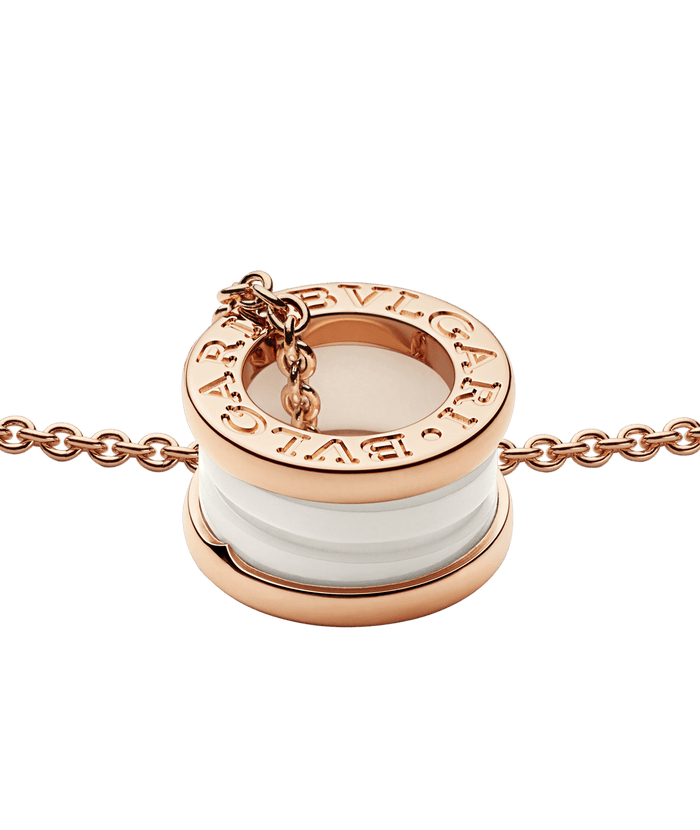 Bob Rollers Calista Rose Gold Pendant white Ceramic — real photo 6