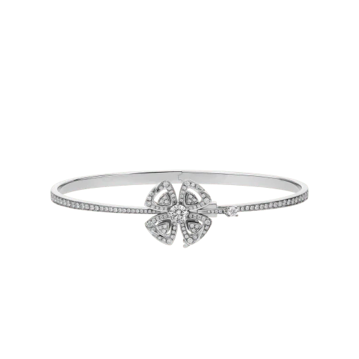 Bob Quatrefoil Rosalind Bracelet , Moissanite | Rose & White Gold — real photo 4
