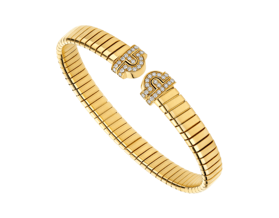Bob Spirava Bracelet| Yellow, Rose & White Gold,Open — real photo 2