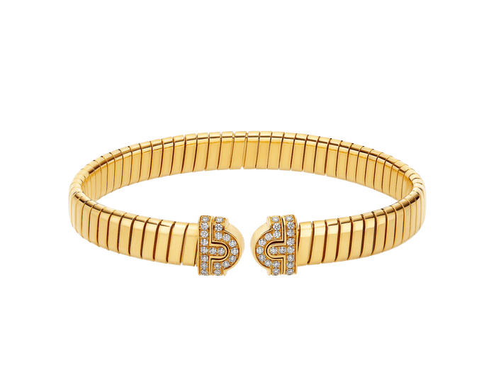 Bob Spirava Bracelet| Yellow, Rose & White Gold,Open — real photo 6