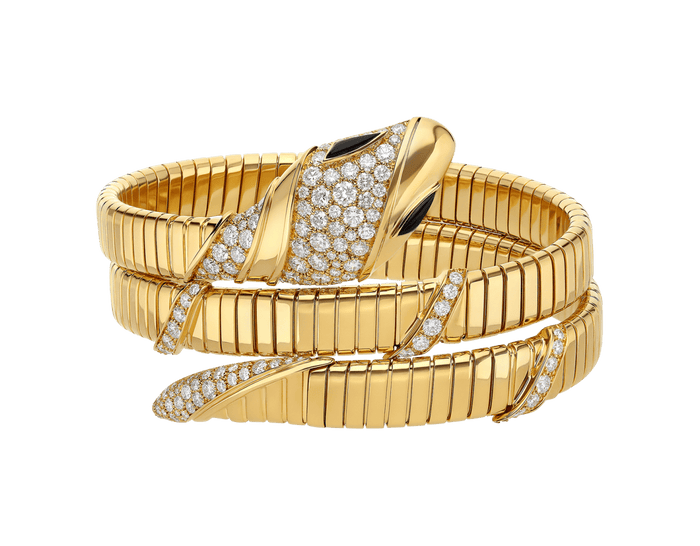 Bob Spirava Bracelet, Yellow Gold, Moissanite & Onyx ,Custom — real photo 5