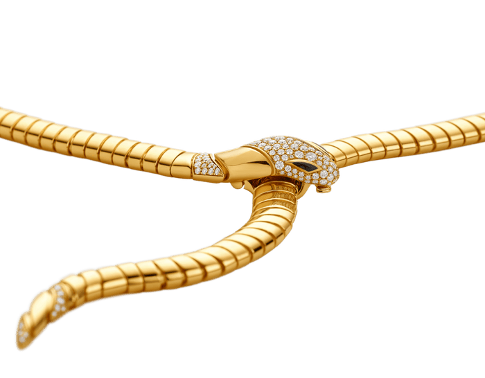 Bob Spirava Necklace, Yellow Gold, Moissanite & Onyx ,Custom — real photo 6