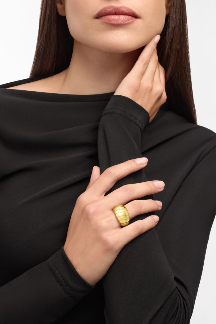 Bob Spirava Ring, | Yellow, Rose & White Gold — real photo 4