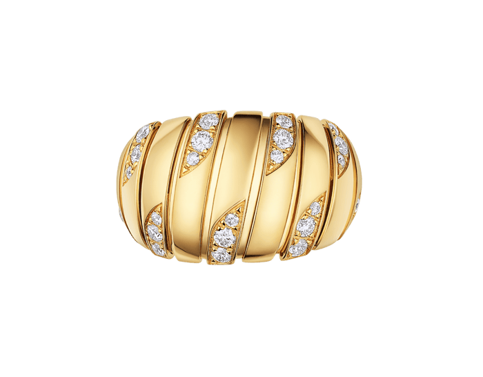 Bob Spirava Ring, Yellow, Rose & White Gold,Moissanite — real photo 4