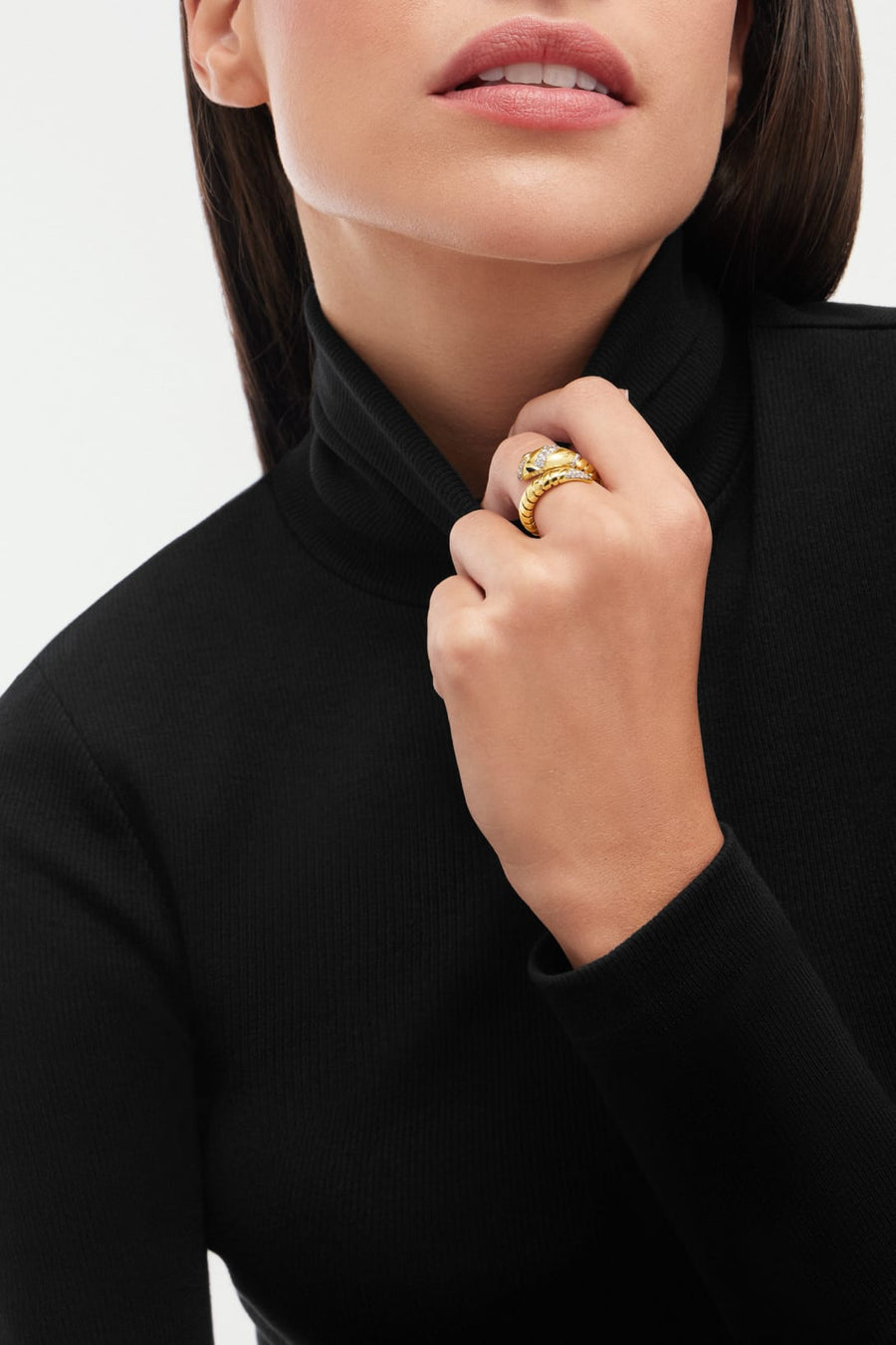 Bob Spirava Ring, Yellow Gold, Onyx — real photo 3