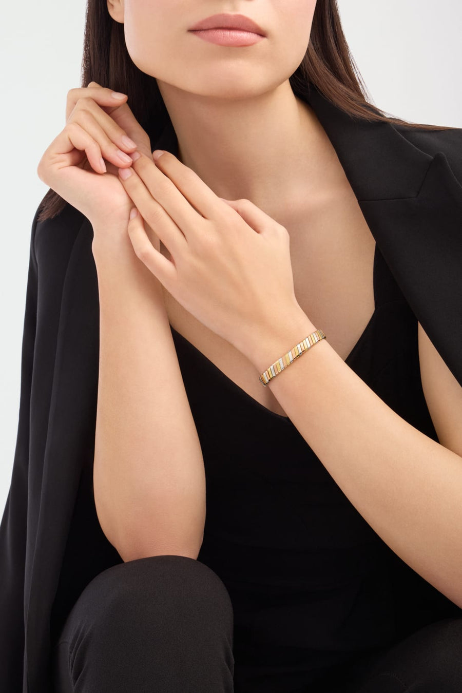 Bob Spirava Bracelet, Rose Gold & White Gold — real photo 3