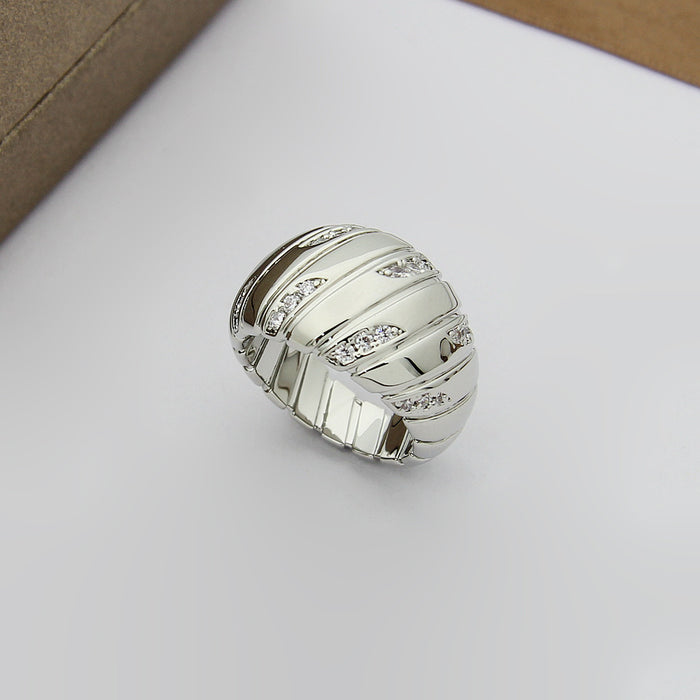 Bob Spirava Ring, Yellow, Rose & White Gold,Moissanite — real photo 6