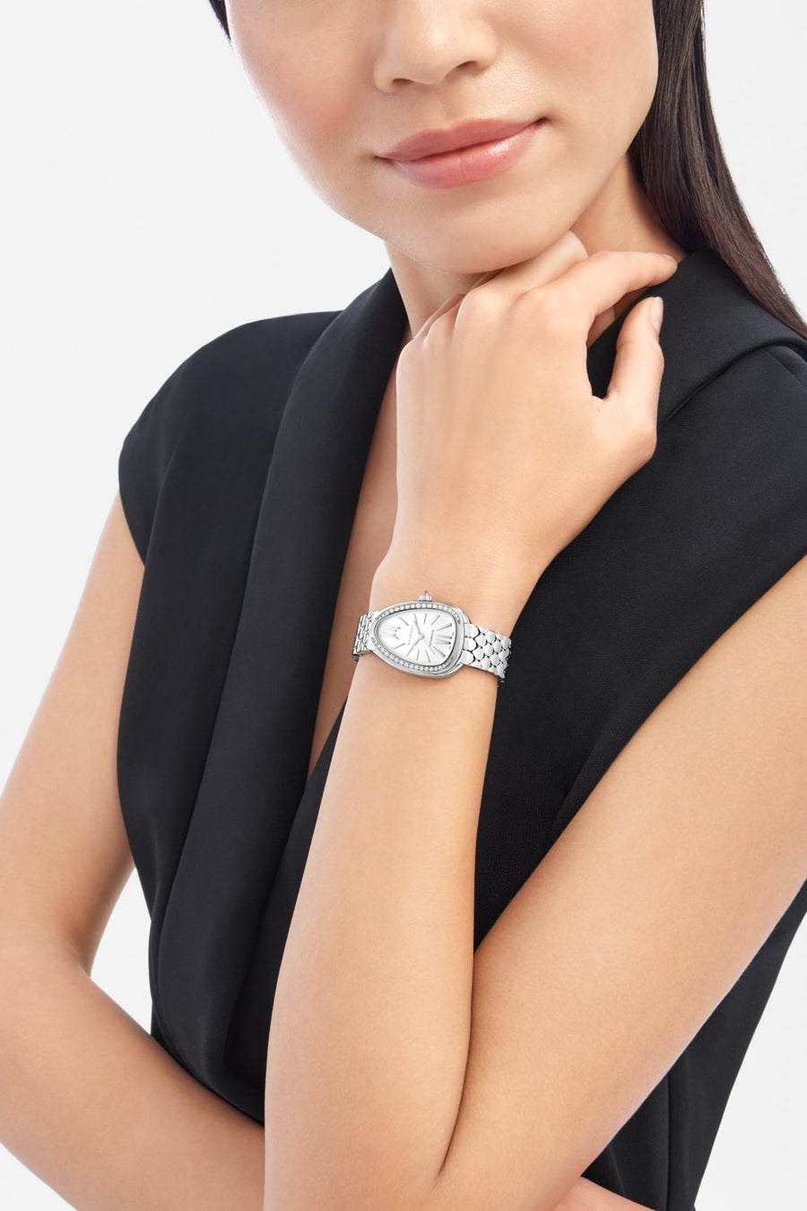 Bob Snake Soraya White Gold Watch With Diamond-set Bezel And White Opaline Dial — real photo 3