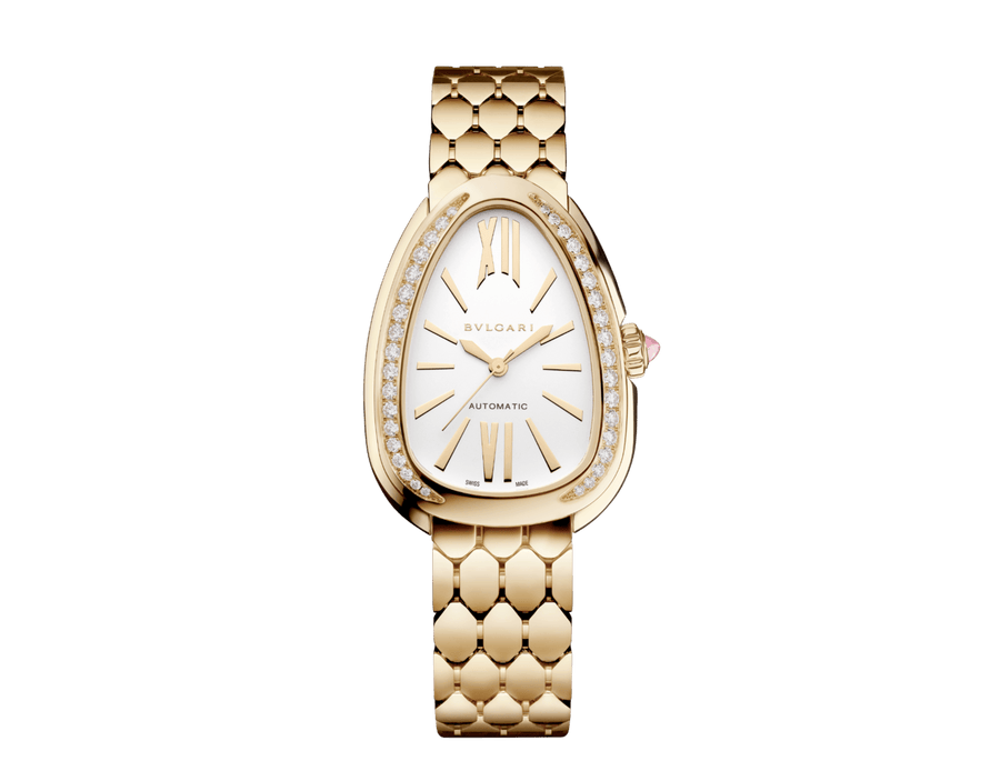 Bob Snake Soraya Yellow Gold Watch Diamond-set Bezel And White Opaline Dial — real photo 2