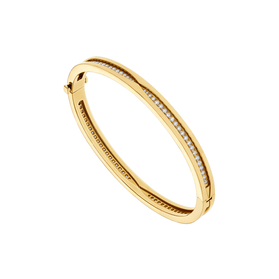Bob Rollers Cordelia Bracelet,1 row moissanite| Yellow, Rose & White Gold — real photo 2