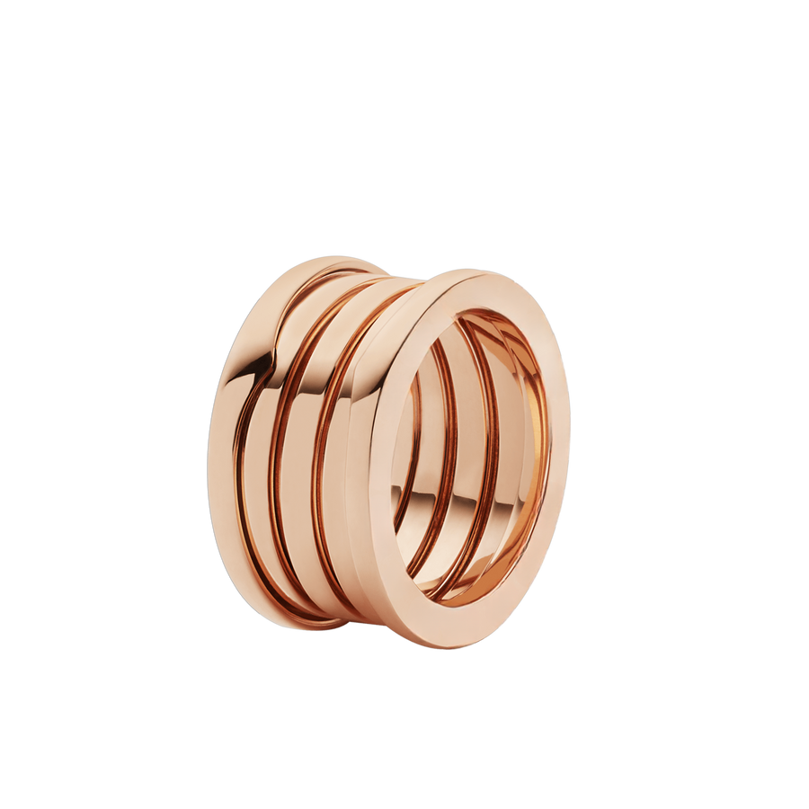 Lotteds Bob Rollers Marlo Band Ring,Plain| Yellow, Rose & White Gold — real photo 2